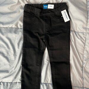 Girls' Old Navy black jeggings, size 3T NWT